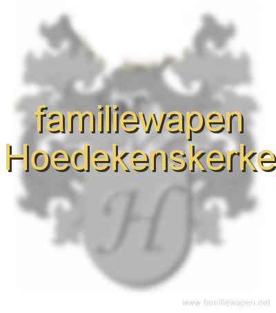 familiewapen Hoedekenskerke