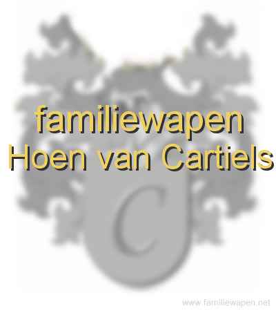 familiewapen Hoen van Cartiels