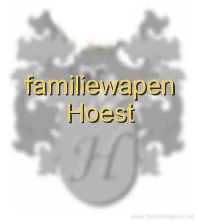 familiewapen Hoest