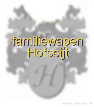 familiewapen Hofseijt