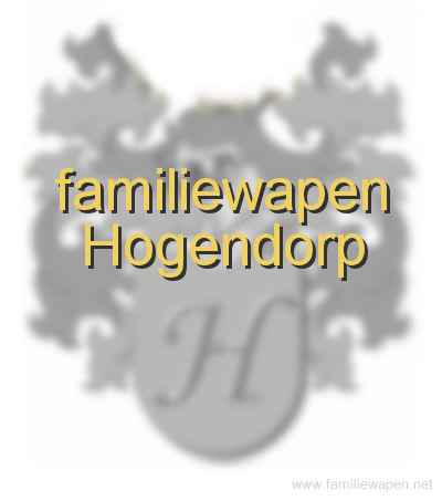 familiewapen Hogendorp