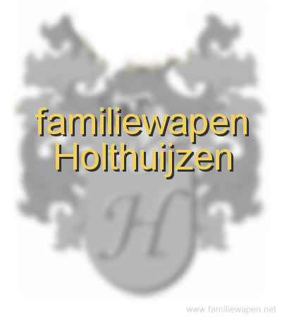 familiewapen Holthuijzen