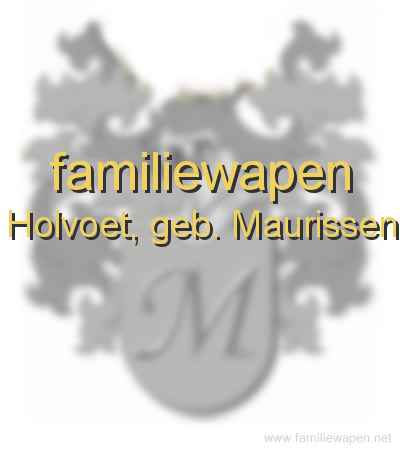 familiewapen Holvoet, geb. Maurissen