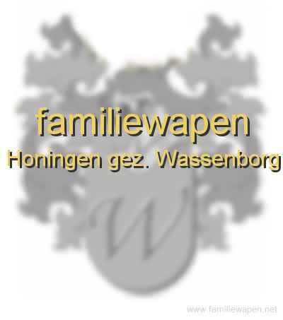 familiewapen Honingen gez. Wassenborg