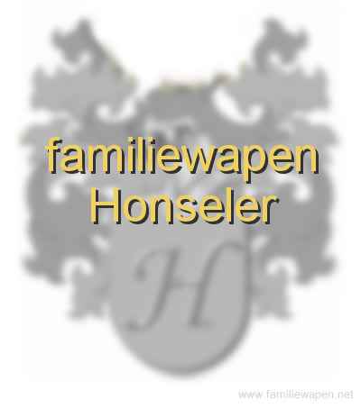 familiewapen Honseler