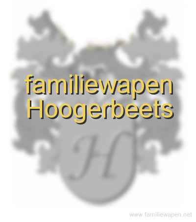 familiewapen Hoogerbeets