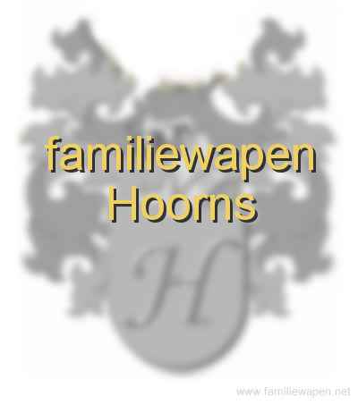 familiewapen Hoorns