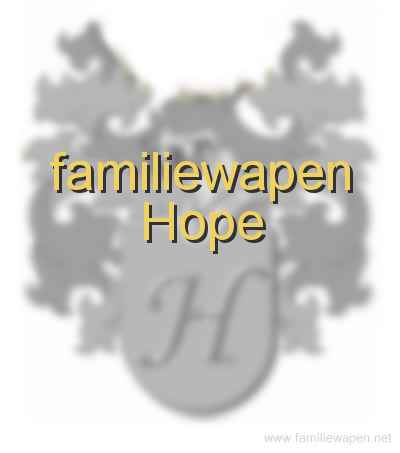 familiewapen Hope