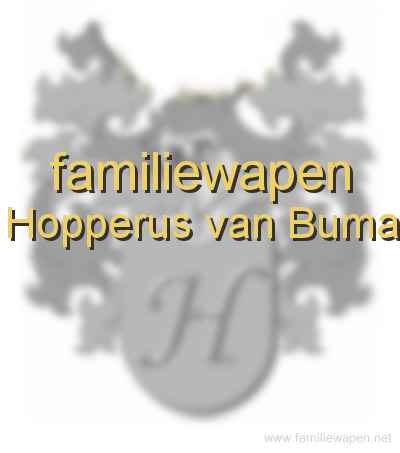 familiewapen Hopperus van Buma