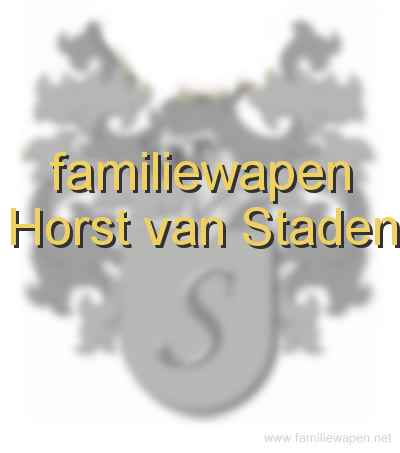 familiewapen Horst van Staden