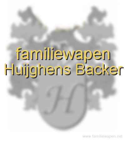 familiewapen Huijghens Backer