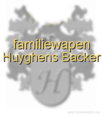 familiewapen Huyghens Backer