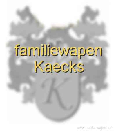 familiewapen Kaecks