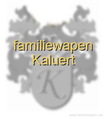 familiewapen Kaluert