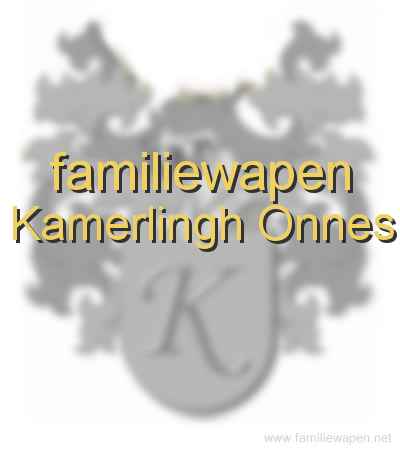 familiewapen Kamerlingh Onnes