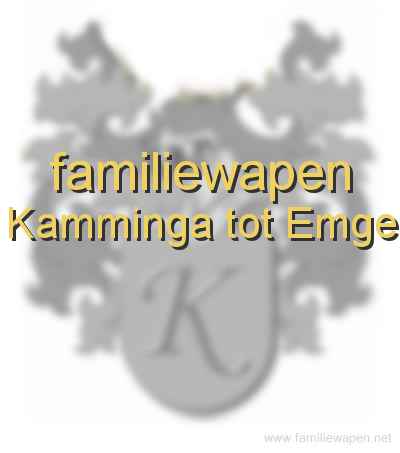 familiewapen Kamminga tot Emge