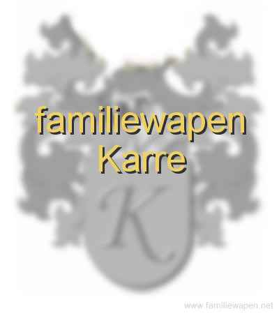 familiewapen Karre