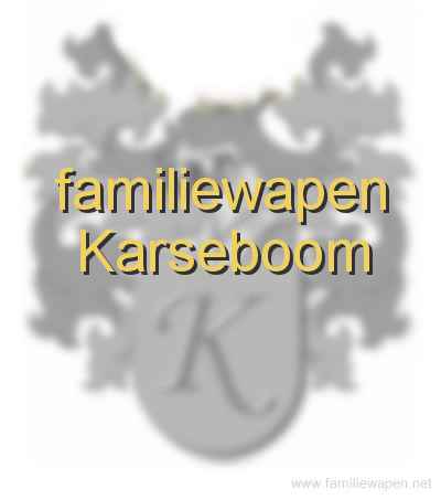 familiewapen Karseboom