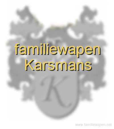 familiewapen Karsmans