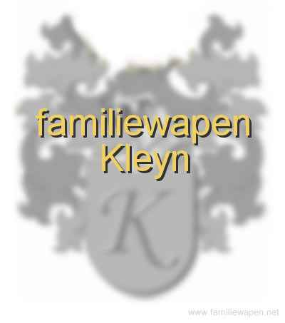 familiewapen Kleyn