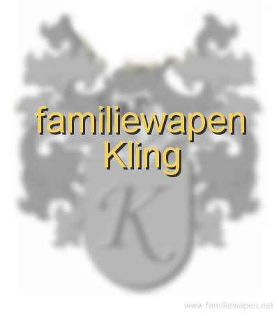 familiewapen Kling