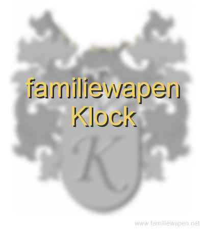 familiewapen Klock