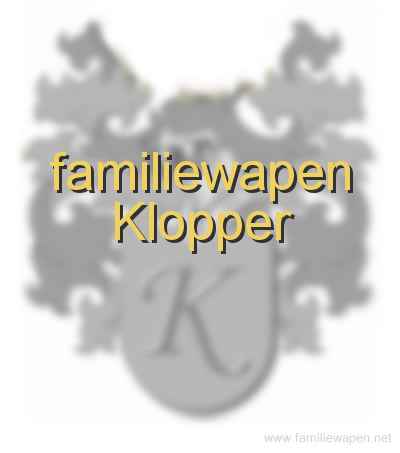 familiewapen Klopper