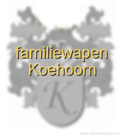 familiewapen Koehoorn