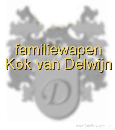 familiewapen Kok van Delwijn