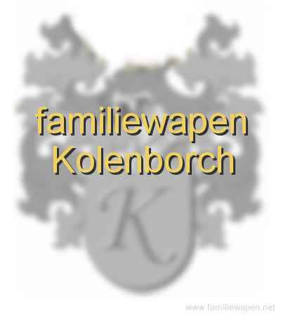 familiewapen Kolenborch