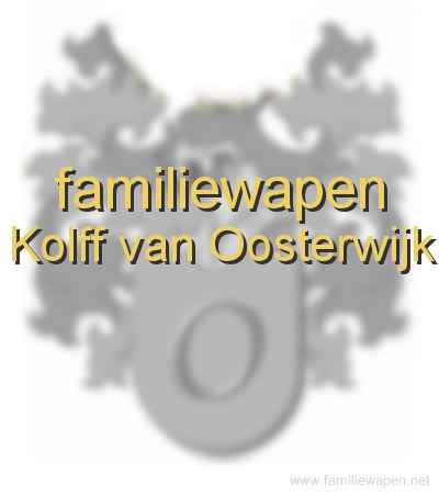 familiewapen Kolff van Oosterwijk