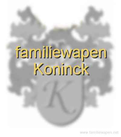 familiewapen Koninck