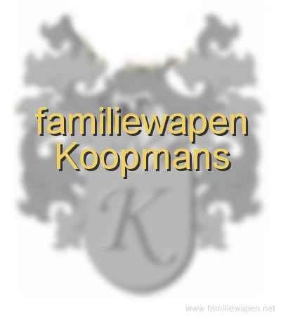 familiewapen Koopmans