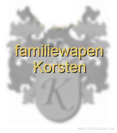 familiewapen Korsten