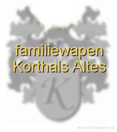 familiewapen Korthals Altes