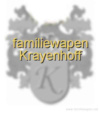 familiewapen Krayenhoff