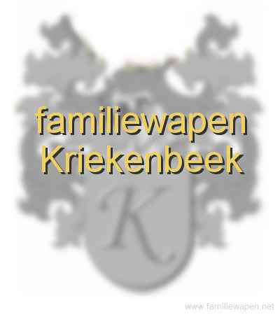 familiewapen Kriekenbeek