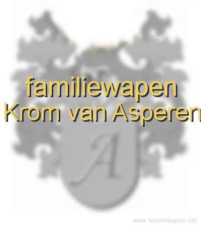 familiewapen Krom van Asperen