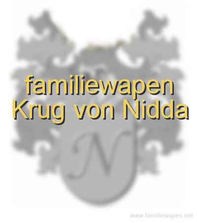 familiewapen Krug von Nidda