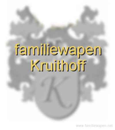 familiewapen Kruithoff