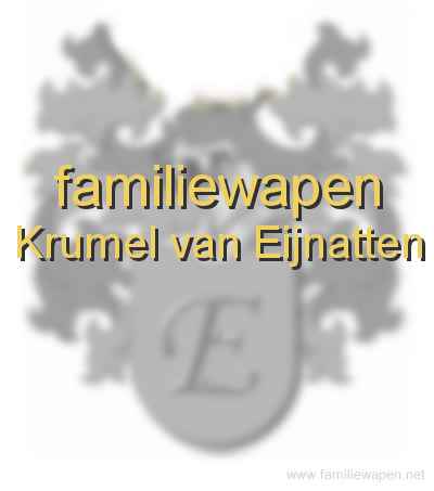 familiewapen Krumel van Eijnatten