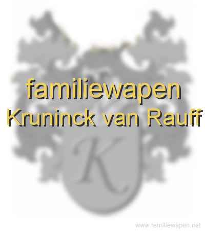 familiewapen Kruninck van Rauff