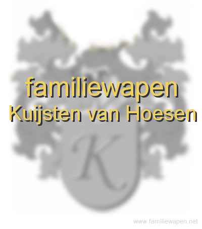 familiewapen Kuijsten van Hoesen