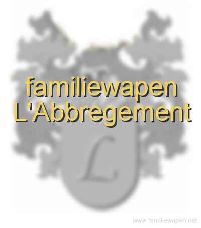 familiewapen L'Abbregement