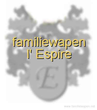 familiewapen l' Espire