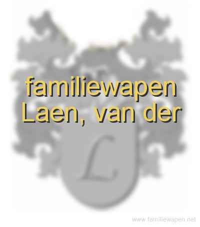 familiewapen Laen, van der