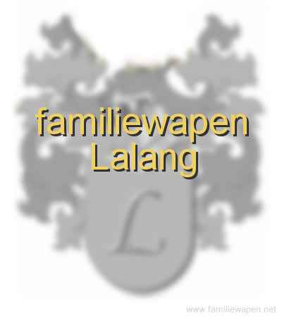 familiewapen Lalang