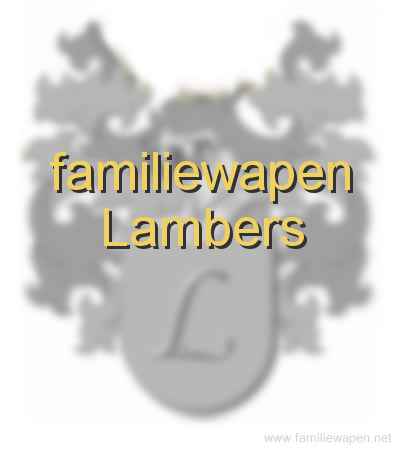 familiewapen Lambers