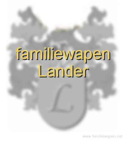 familiewapen Lander