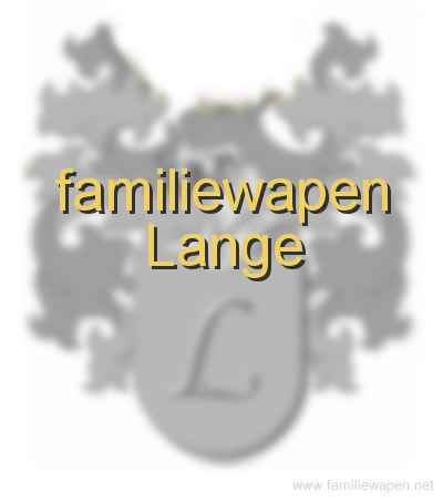 familiewapen Lange